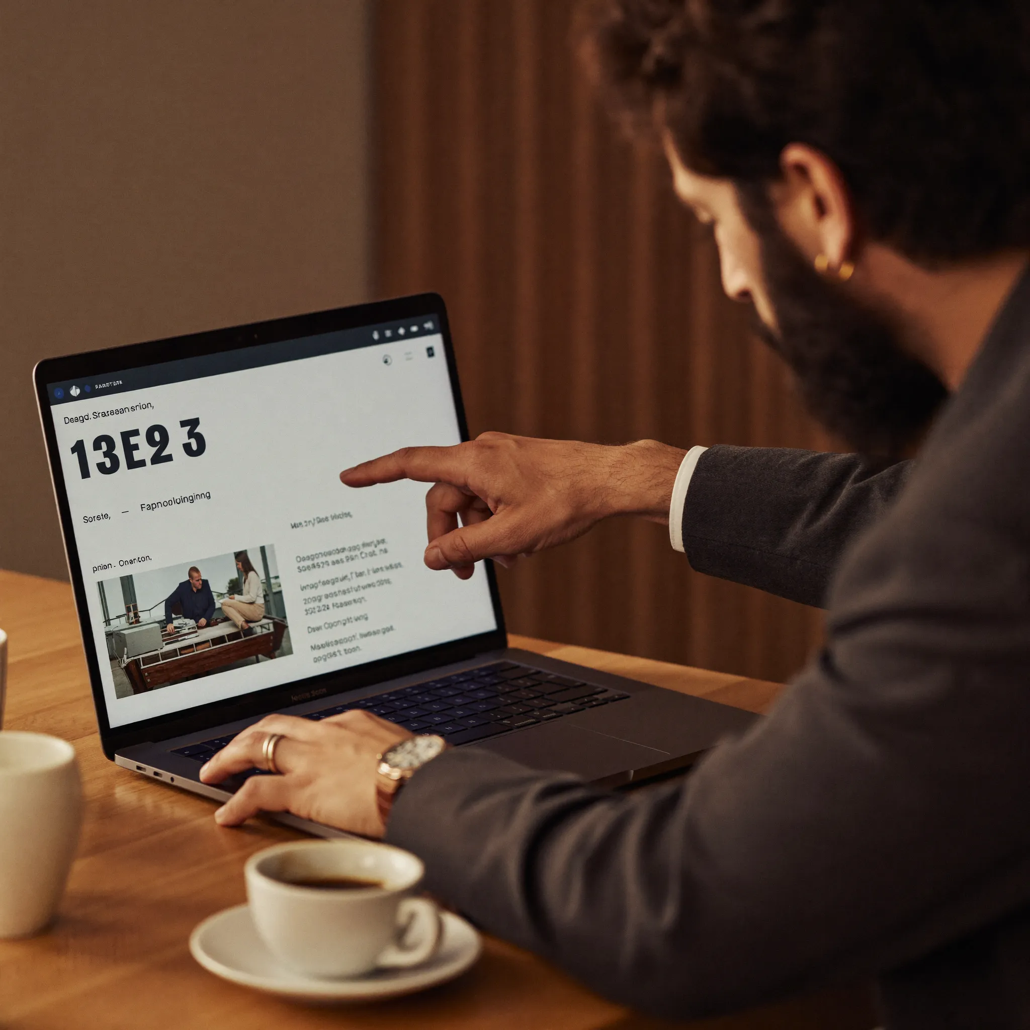 A strategist reviewing a live campaign on screen