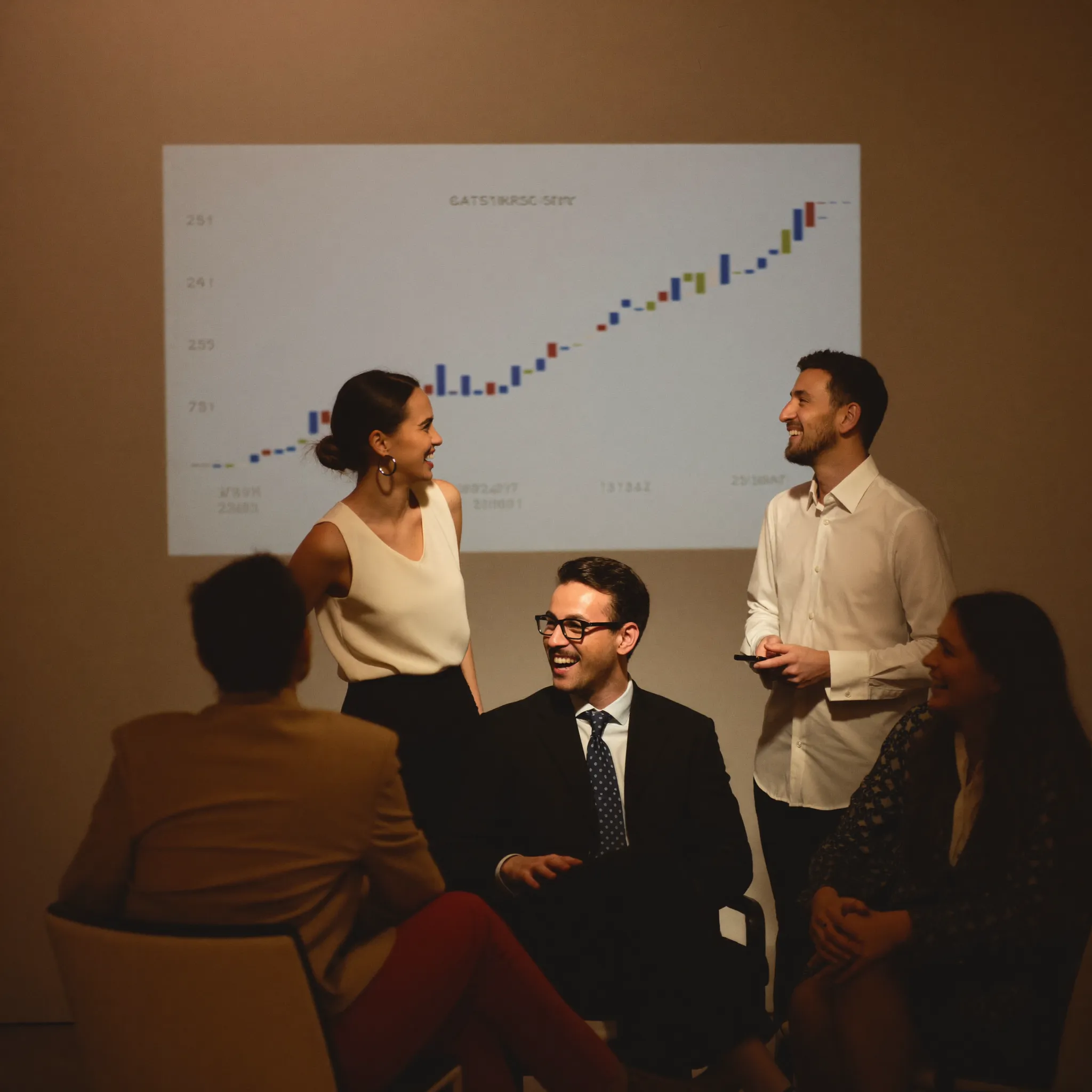 A results call in progress with the quarter's numbers on the table