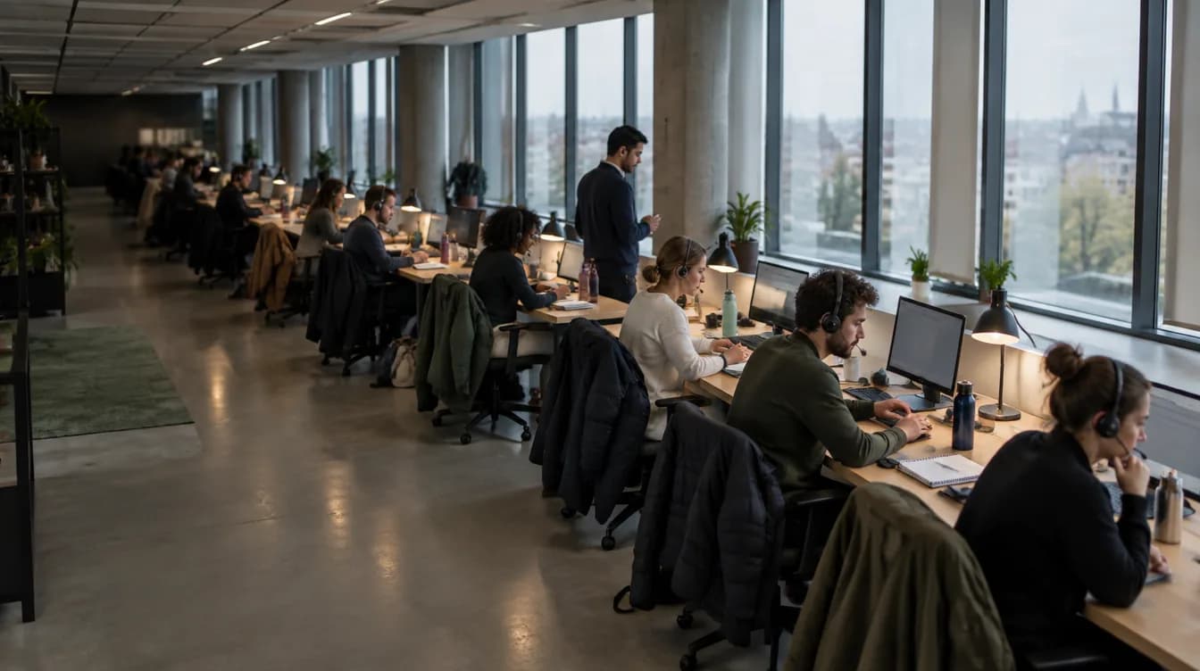 A sales floor.