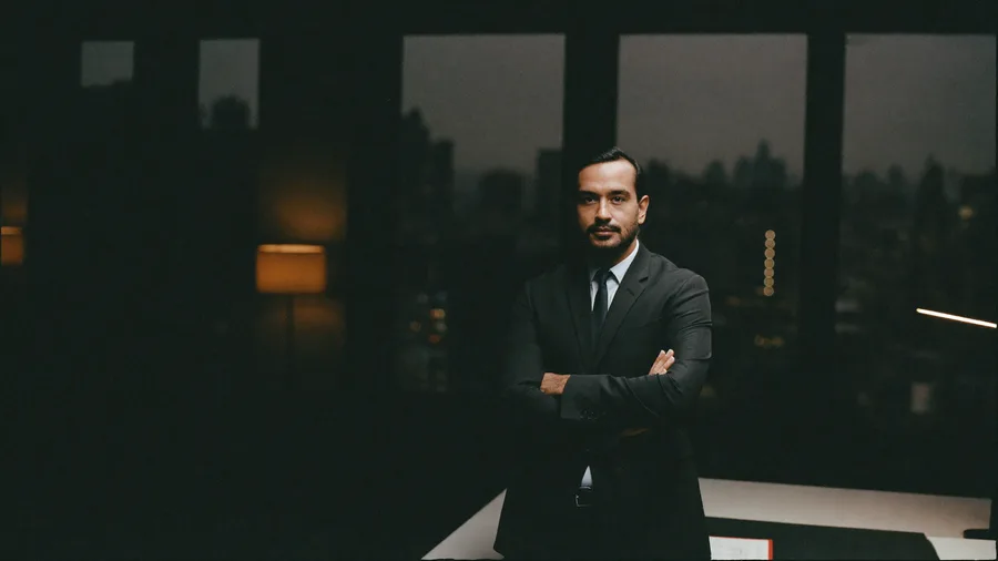 Illustrative VP of sales portrait